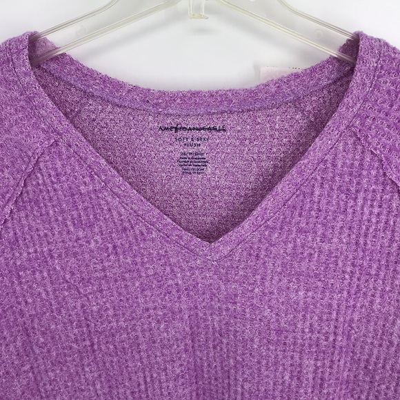 NEW AmericanEagle OutfittersSweater HighLow Purple - Picture 3 of 11